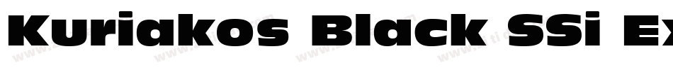 Kuriakos Black SSi Extra Bold Italic字体转换